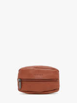 Porte-monnaie Madras Cuir Etrier Marron madras EMAD043