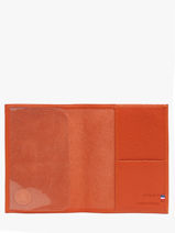 Passport Holder Madras Leather Etrier Orange madras EMAD025-vue-porte