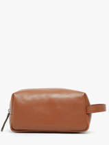 Leather Flandres Toiletry Kit Etrier Brown flandres EFLA920M