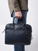 Porte Documents (main) Foulonn Cuir Etrier Bleu foulonne EFOU8151-vue-porte