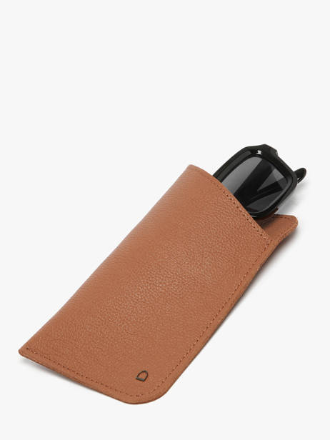 Étui Lunette Cuir Etrier Marron madras EMAD5017 vue secondaire 1
