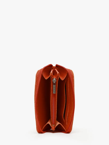 Porte-monnaie Madras Cuir Etrier Orange madras EMAD900 vue secondaire 1